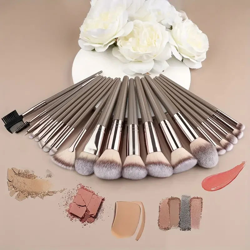 Conjunto Profissional de Pincéis Esponjas de Maquiagem