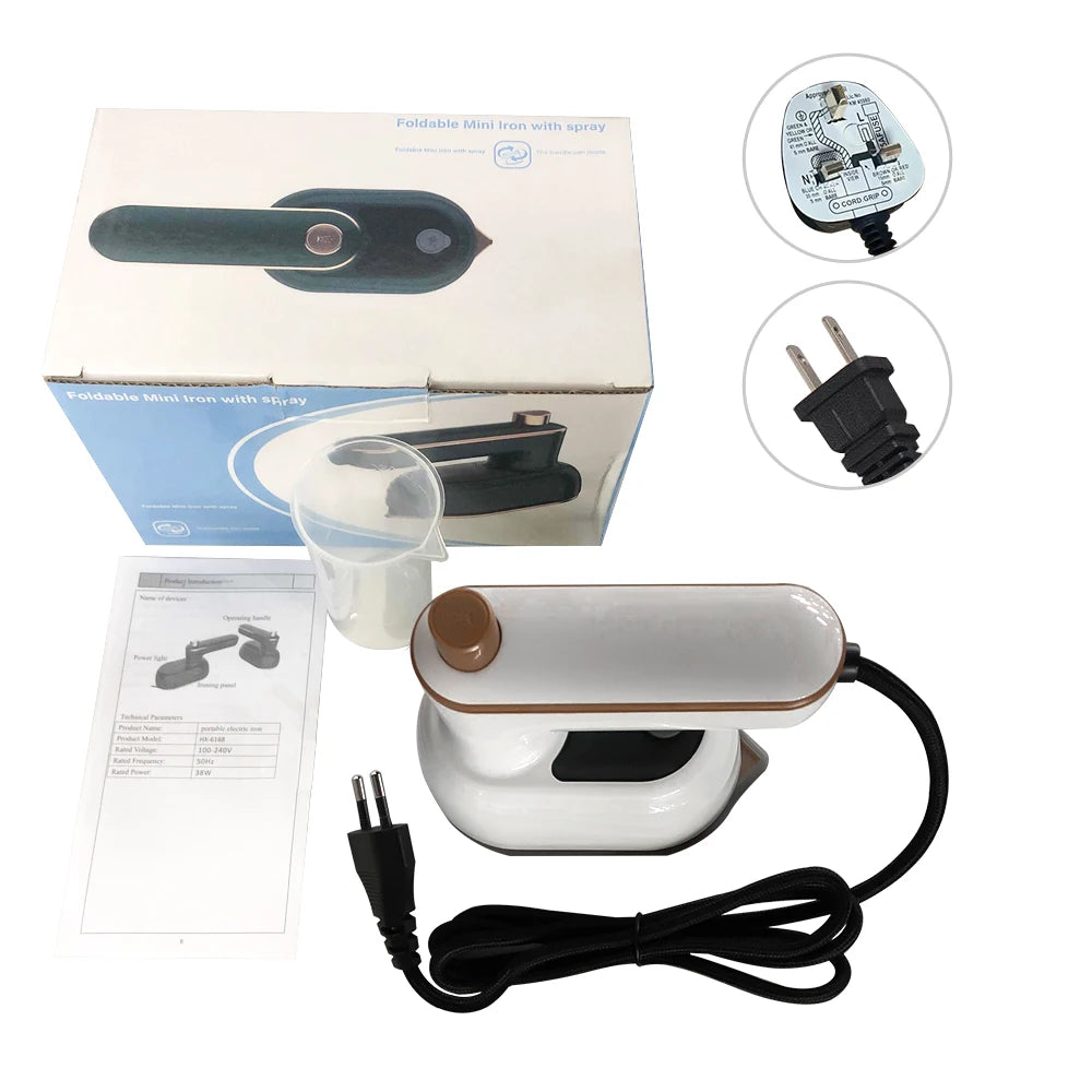 Mini Ferro De Passar Roupas A Vapor Portátil Bivolt