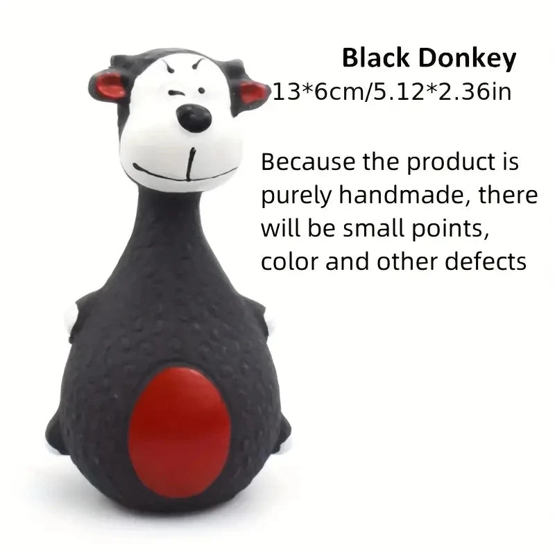 Brinquedo mastigável de borracha macia para cães Squeaky Interactive