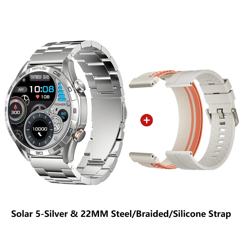 Smartwatch Solar 5 com Chamadas Bluetooth