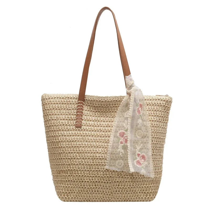 Bolsa Tote de Palha