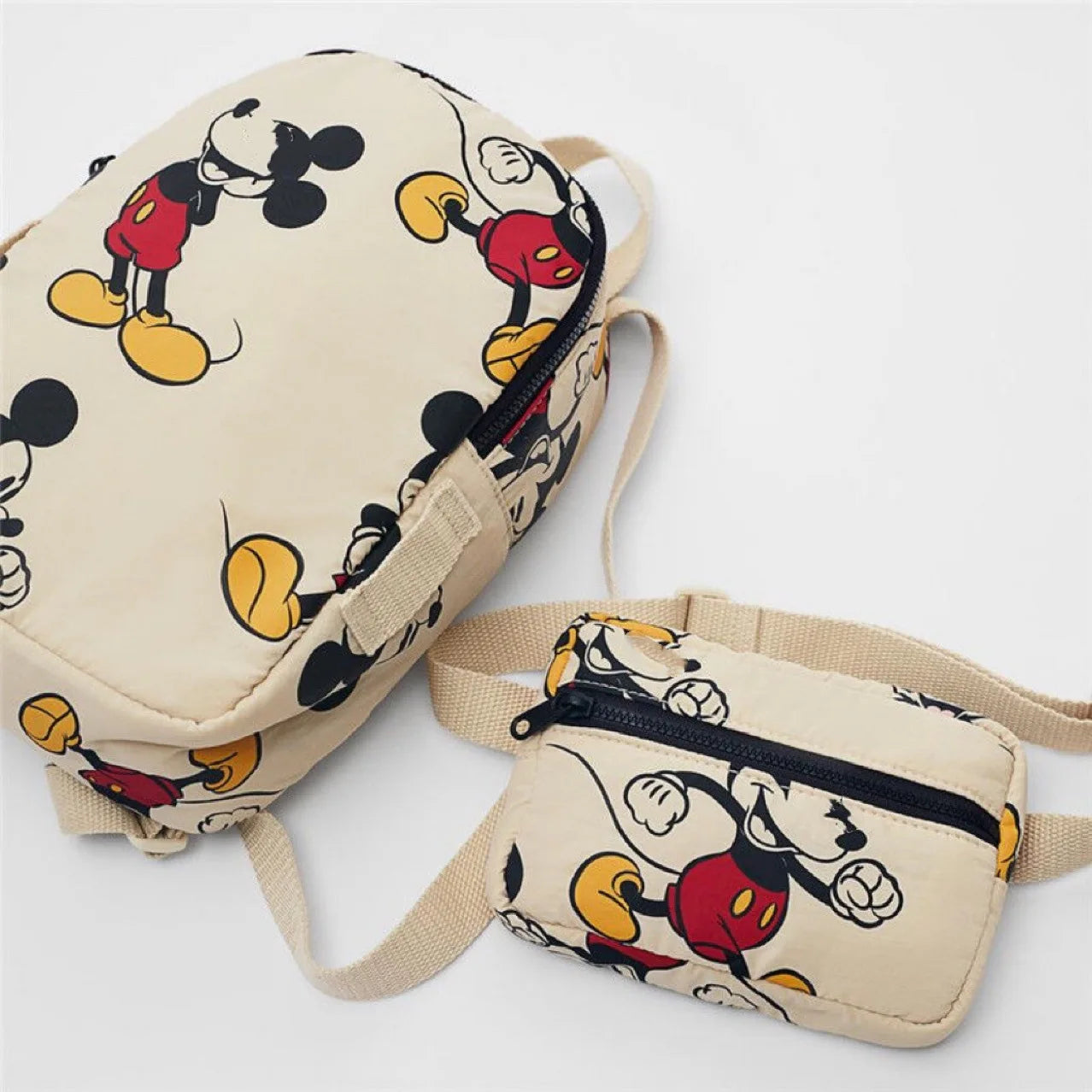 Mochila Nylon Infantil Disney Mickey Mouse