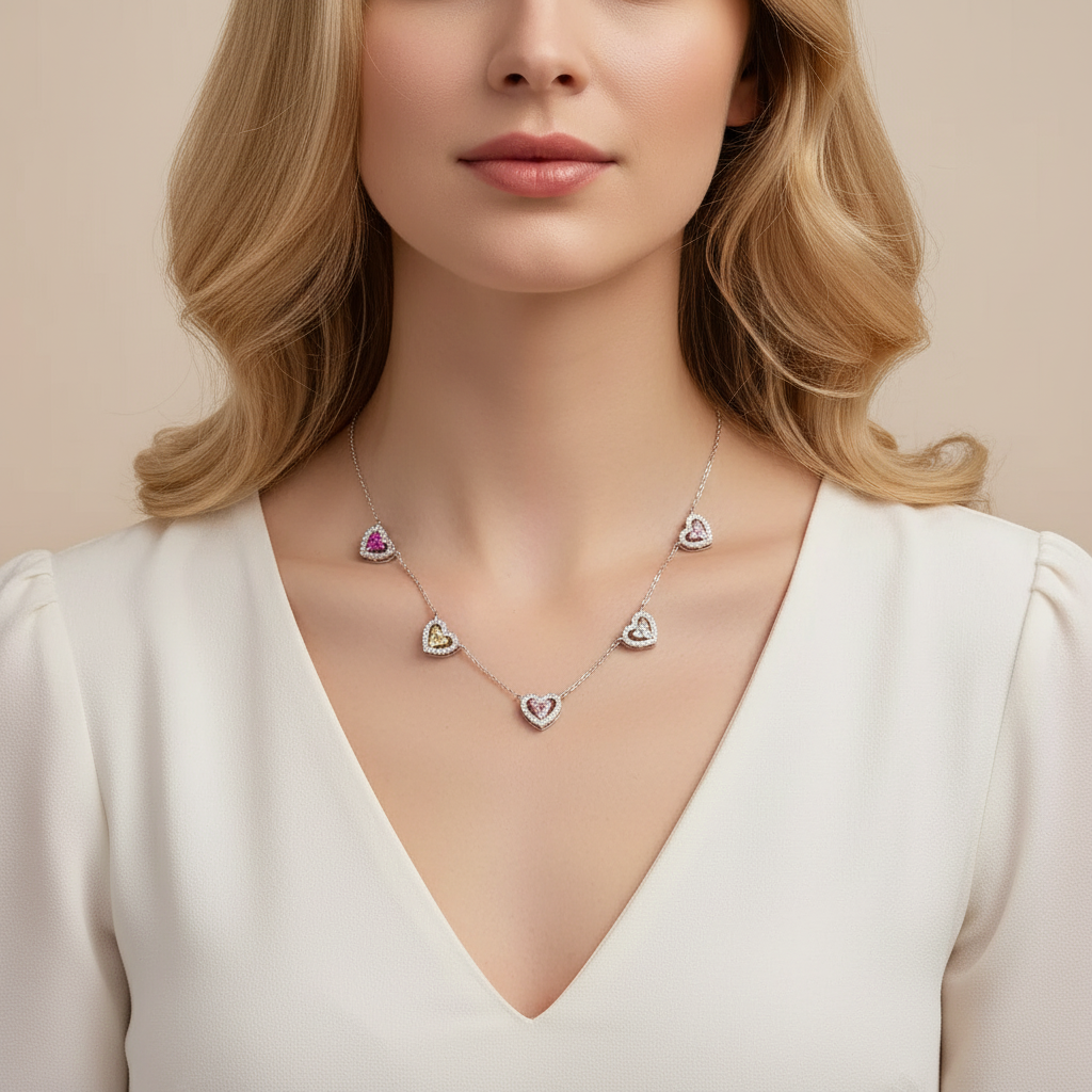Colar Corações
