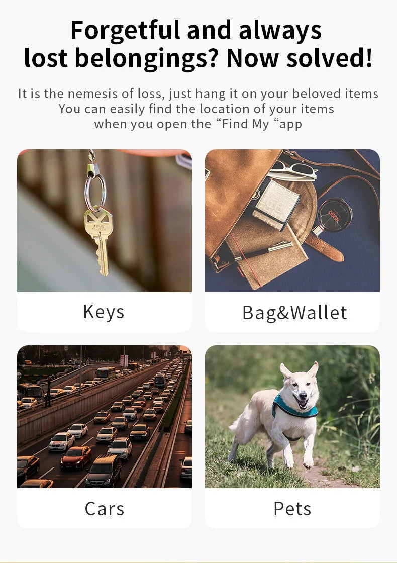 Rastreador Localizador Bluetooth GPS para Apple Find My