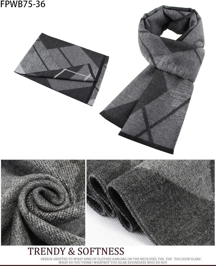 Cachecol Masculino Xadrez — Estilo e Conforto para os Dias Frios