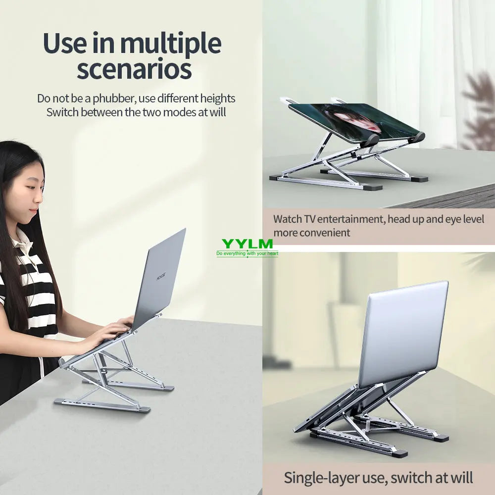 Suporte para Laptop em Alumínio Ajustável