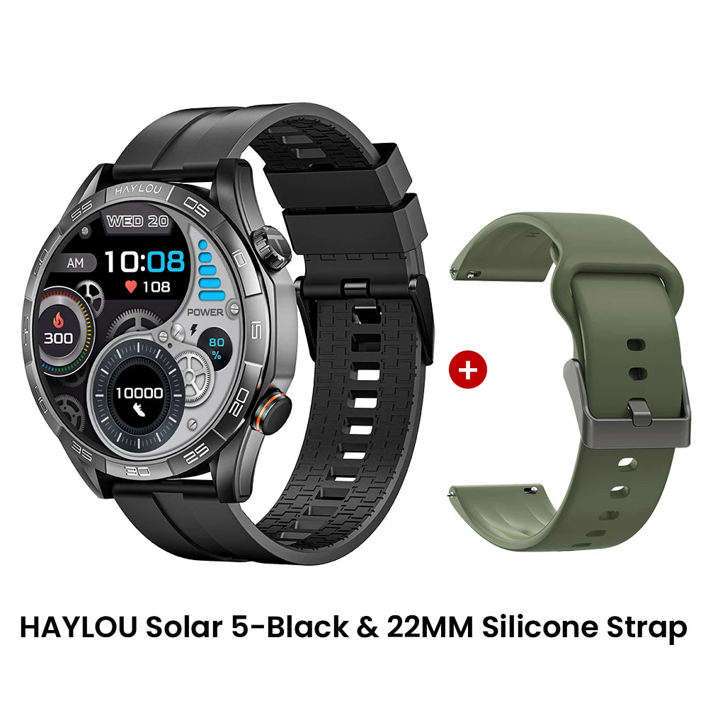 Smartwatch Solar 5 com Chamadas Bluetooth
