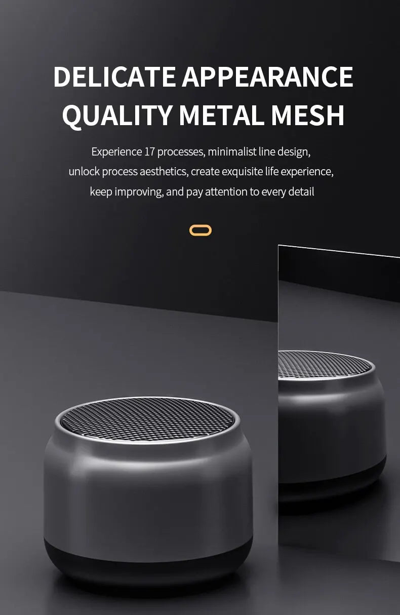 Alto-falante Bluetooth Portátil – Som Estéreo com Graves Potentes e Carregamento USB