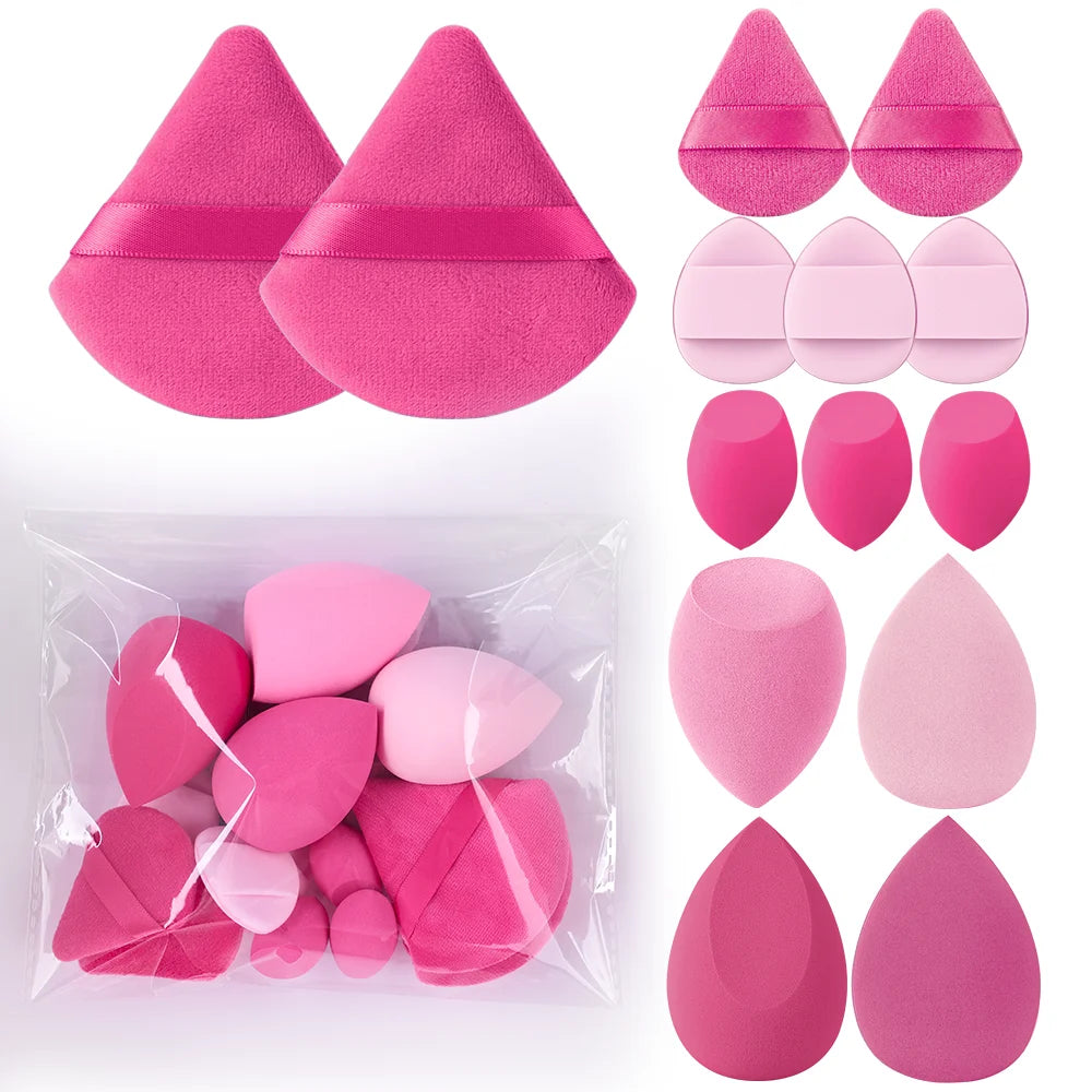 Conjunto Profissional de Pincéis Esponjas de Maquiagem