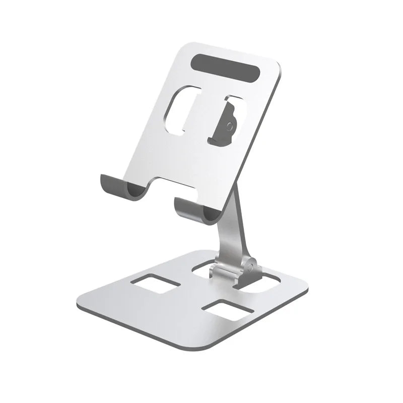 Suporte Universal para Tablet e Celular – Liga de Alumínio, Ajustável e Portátil, Compatível com iPad e Smartphones