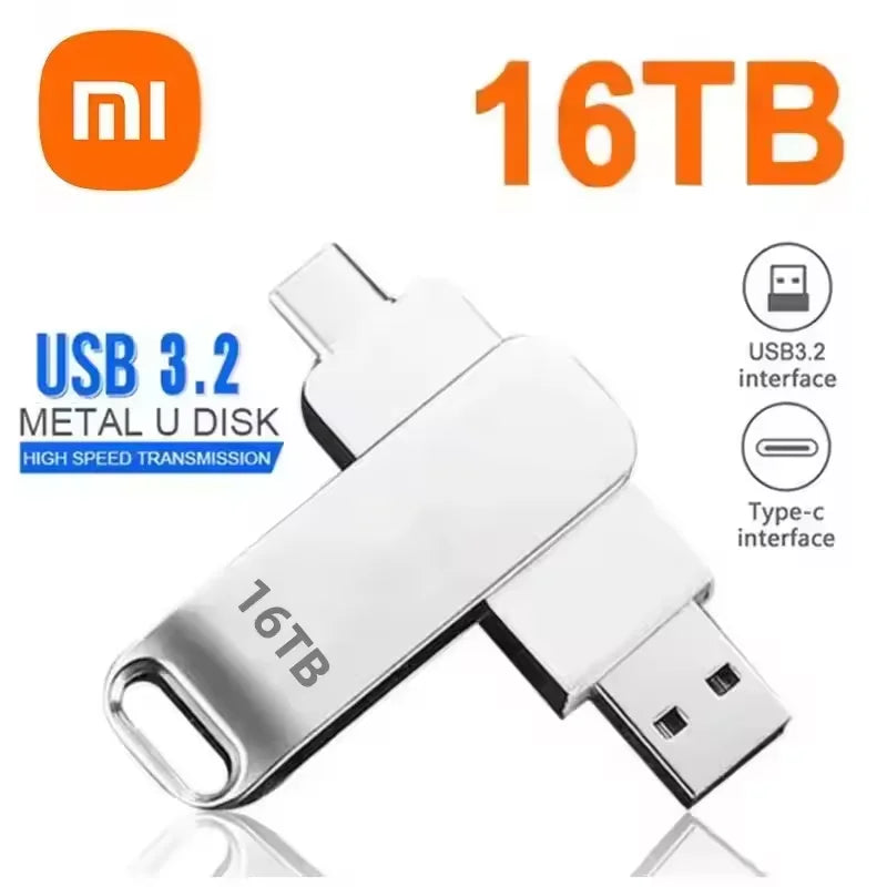Pen Drive USB 3.2 – Alta Velocidade, Tipo-C, à Prova d’Água