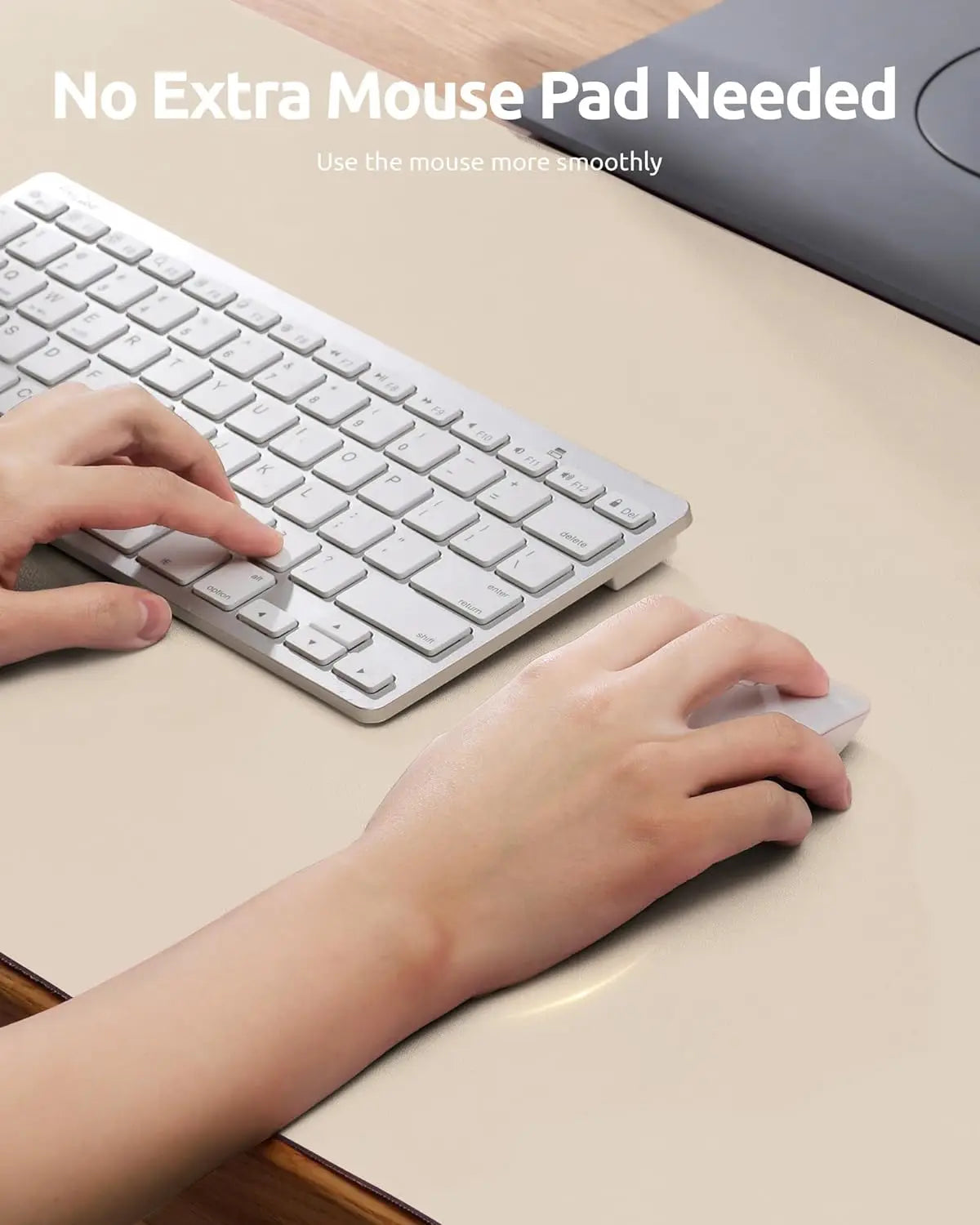 Grande Mouse Pad Protetor de Mesa Couro PU