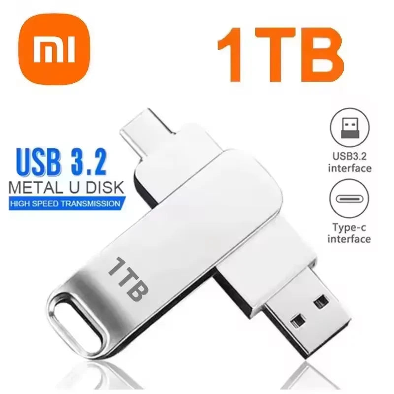 Pen Drive USB 3.2 – Alta Velocidade, Tipo-C, à Prova d’Água