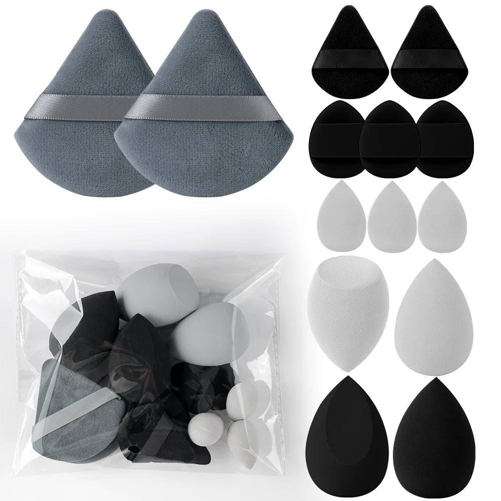 Conjunto Profissional de Pincéis Esponjas de Maquiagem