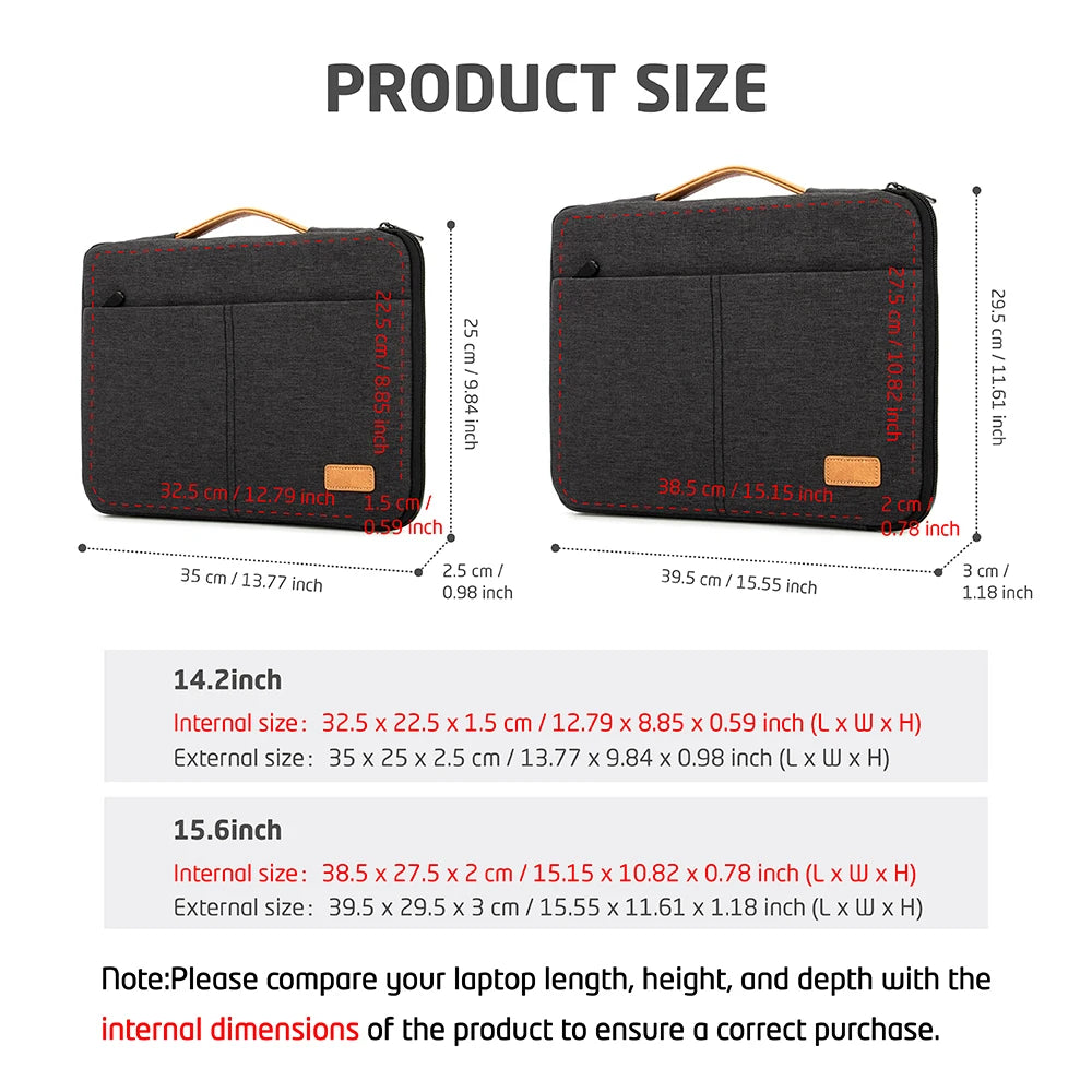 Capa para Laptop 14" e 15,6" à Prova de Choque