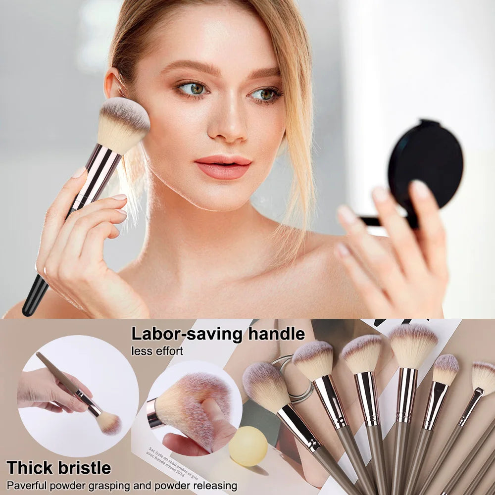 Conjunto Profissional de Pincéis Esponjas de Maquiagem