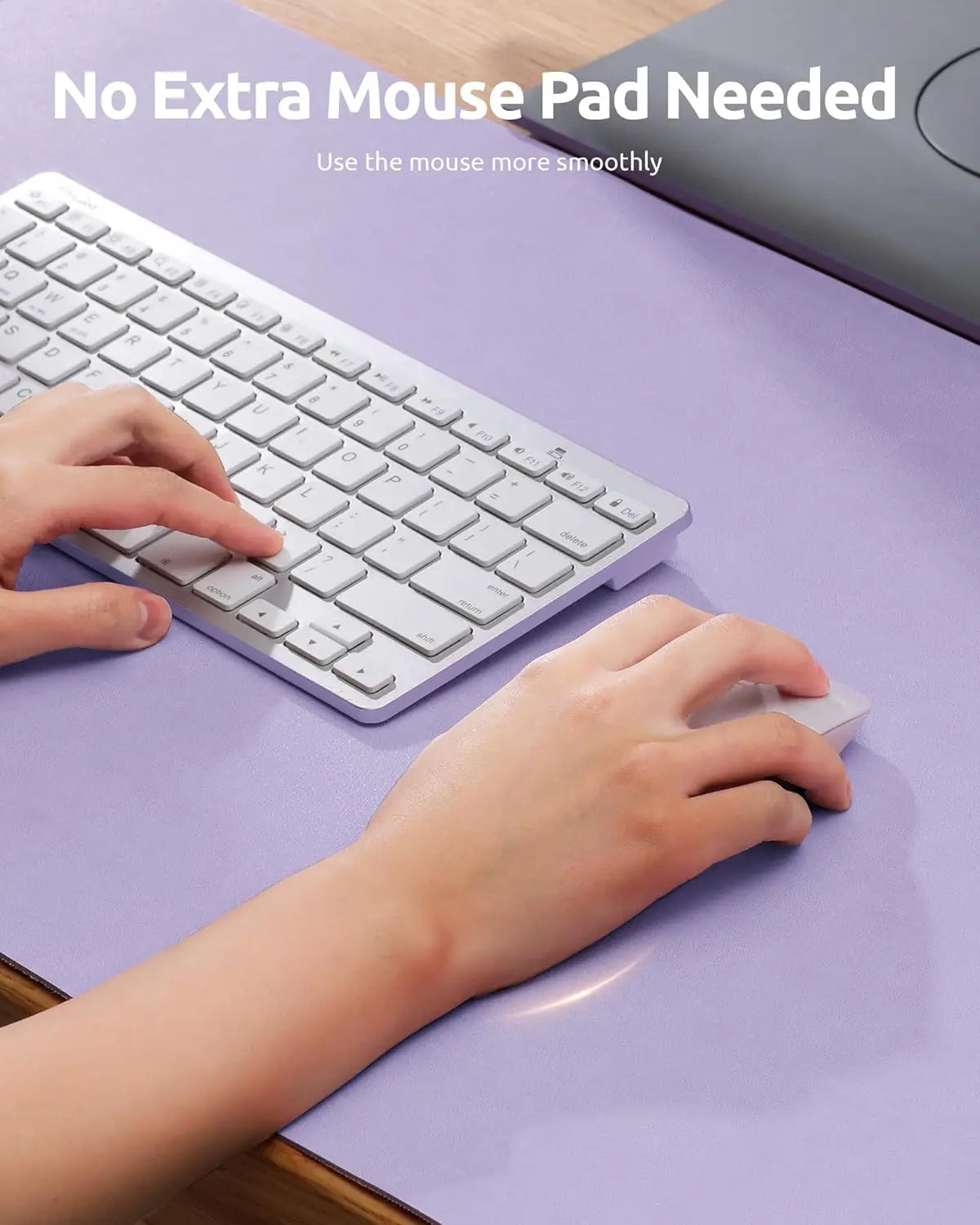Grande Mouse Pad Protetor de Mesa Couro PU