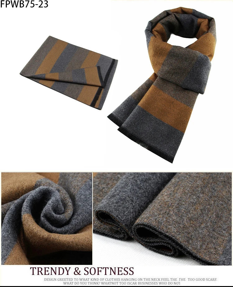 Cachecol Masculino Xadrez — Estilo e Conforto para os Dias Frios