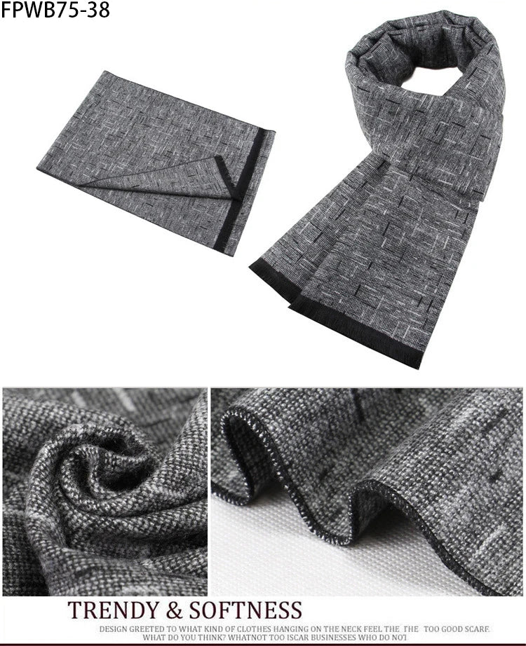 Cachecol Masculino Xadrez — Estilo e Conforto para os Dias Frios