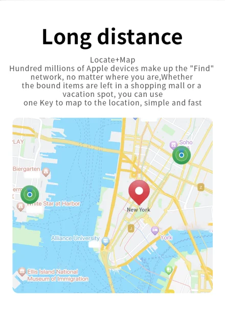 Rastreador Localizador Bluetooth GPS para Apple Find My