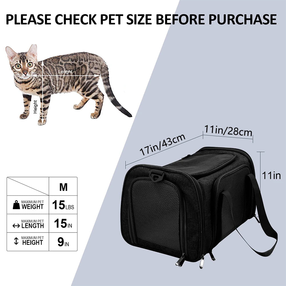 Mochila de Transporte para Cães e Gatos