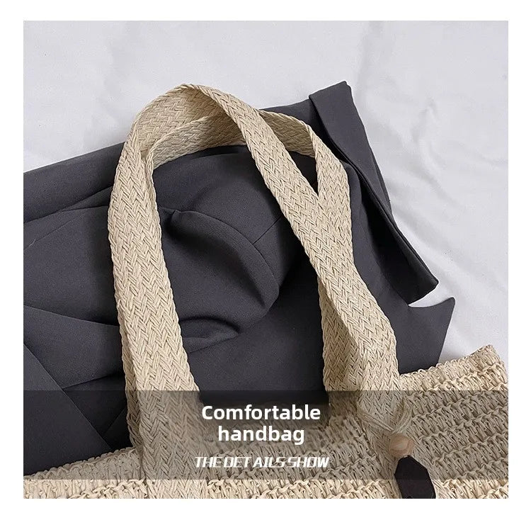 Bolsa de Palha Estilo Francês