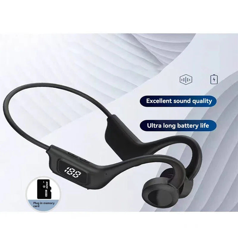 Fone de Ouvido Condução Óssea À Prova d’Água Microfone