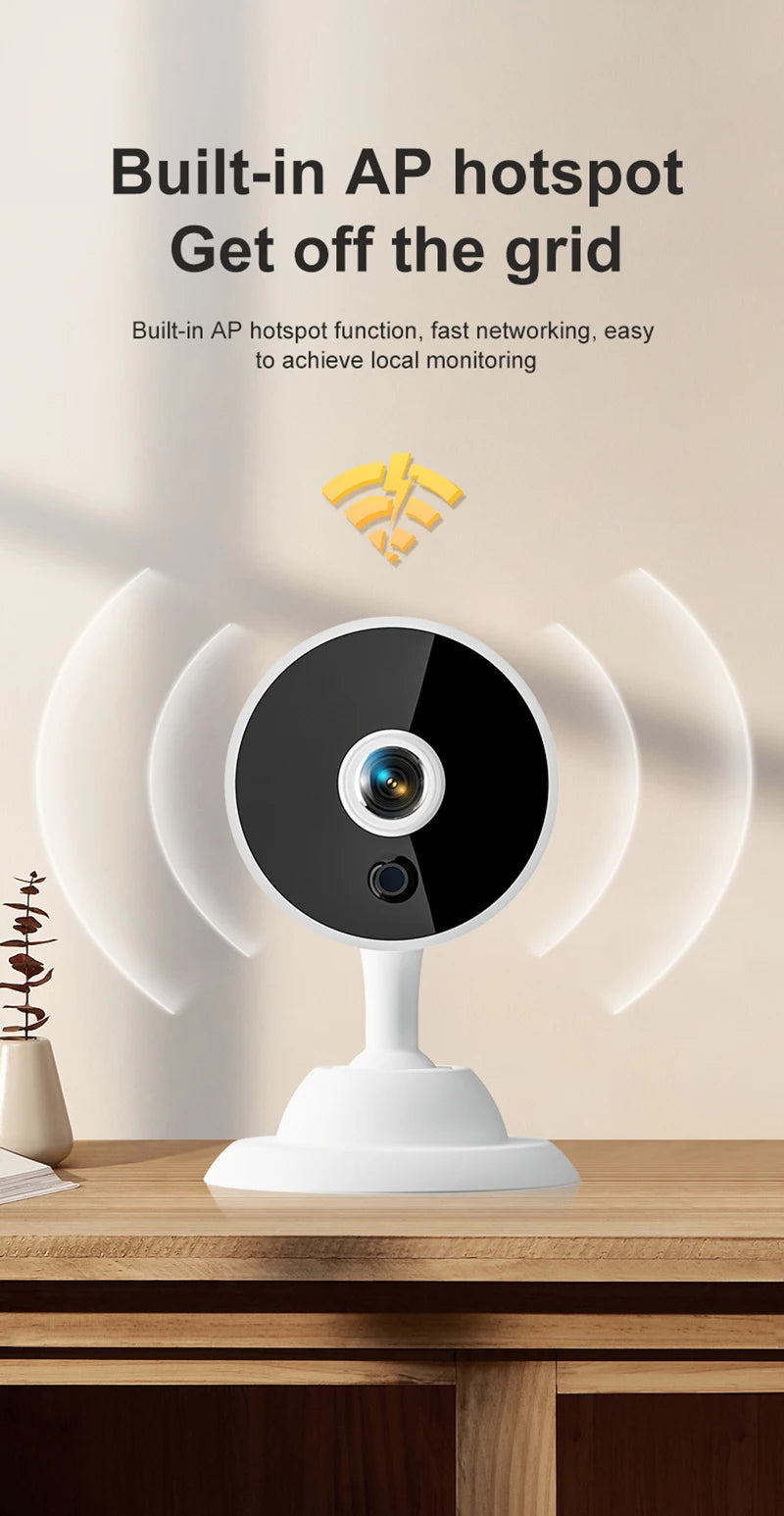 Mini Câmera Wi-Fi Full HD Detecção Movimento