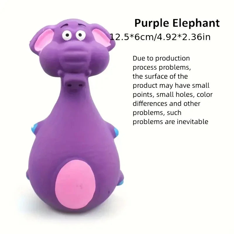 Brinquedo mastigável de borracha macia para cães Squeaky Interactive