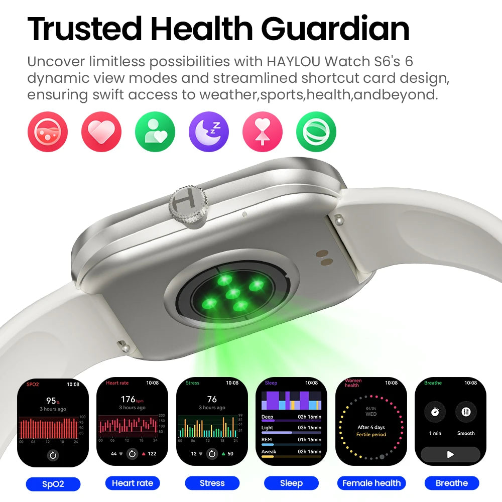 Smartwatch S6 Chamadas Bluetooth