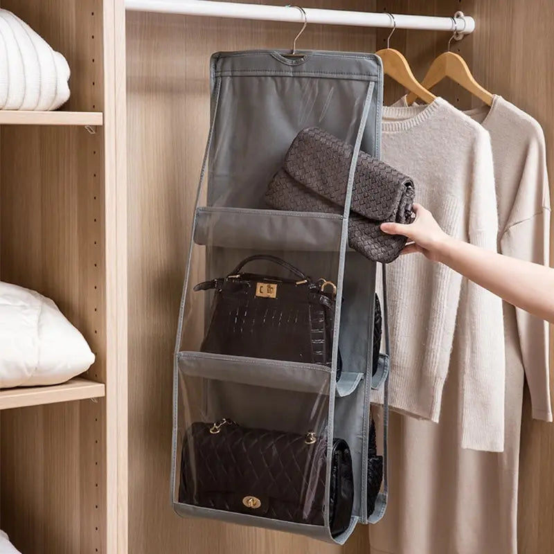 Organizador de Bolsas Suspenso com 6 Bolsos
