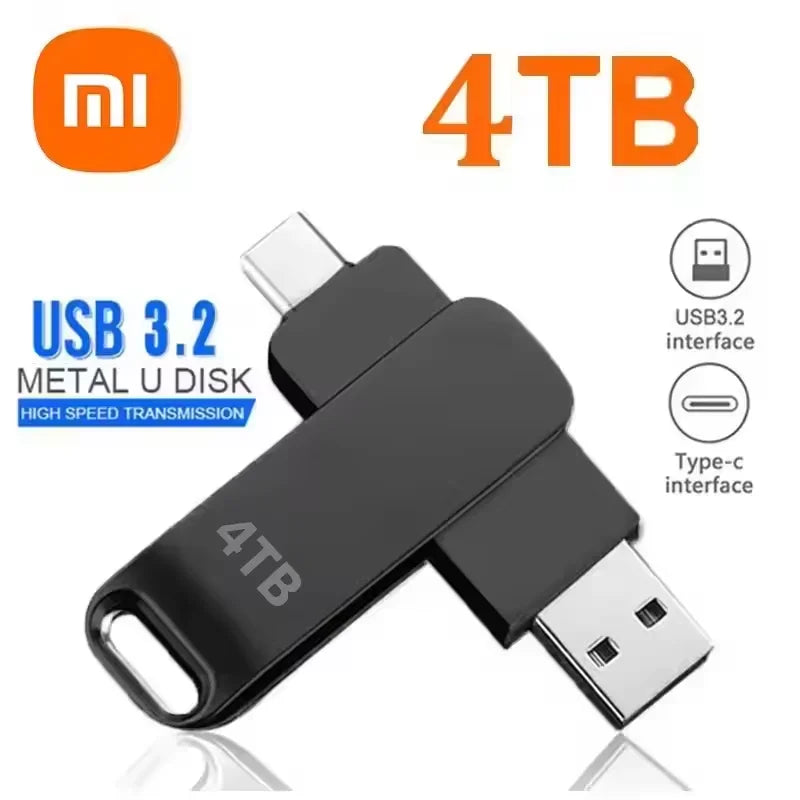 Pen Drive USB 3.2 – Alta Velocidade, Tipo-C, à Prova d’Água