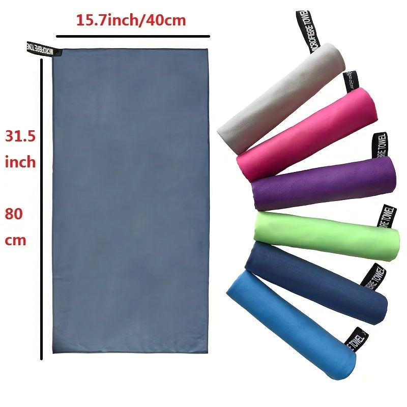 Toalha Esportiva de Microfibra Ultra-Absorvente