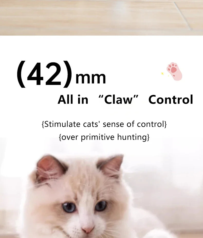 Bola Interativa Inteligente para Gatos – Brinquedo Eletrônico com Rolamento Automático e Efeitos Mágicos