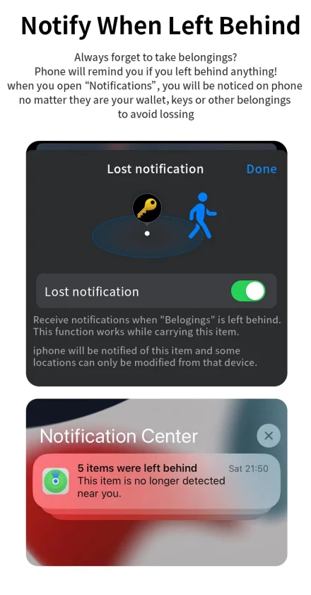 Rastreador Localizador Bluetooth GPS para Apple Find My