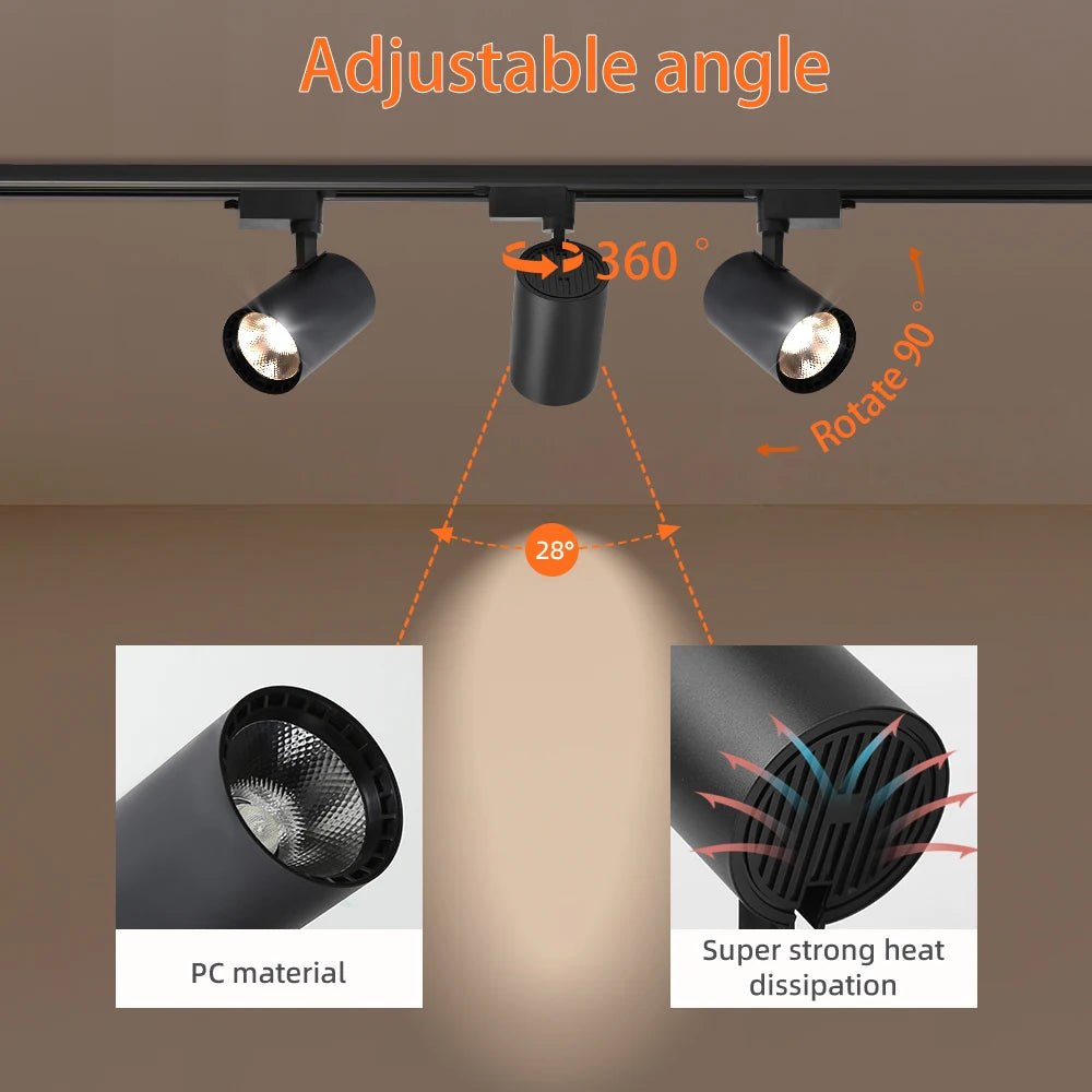 Luminária de Trilho LED para Teto