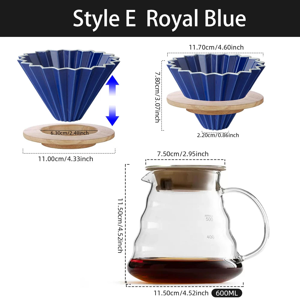 Conjunto de Jarra Borosilicato e Filtro de Café Reutilizável