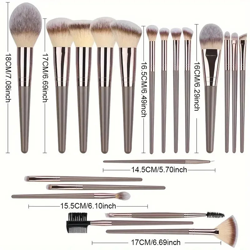 Conjunto Profissional de Pincéis Esponjas de Maquiagem