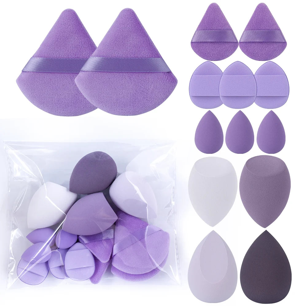 Conjunto Profissional de Pincéis Esponjas de Maquiagem