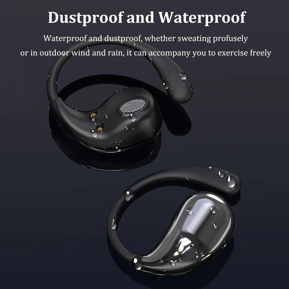 Fones de Ouvido com Gancho Auricular À Prova d’Água Microfone