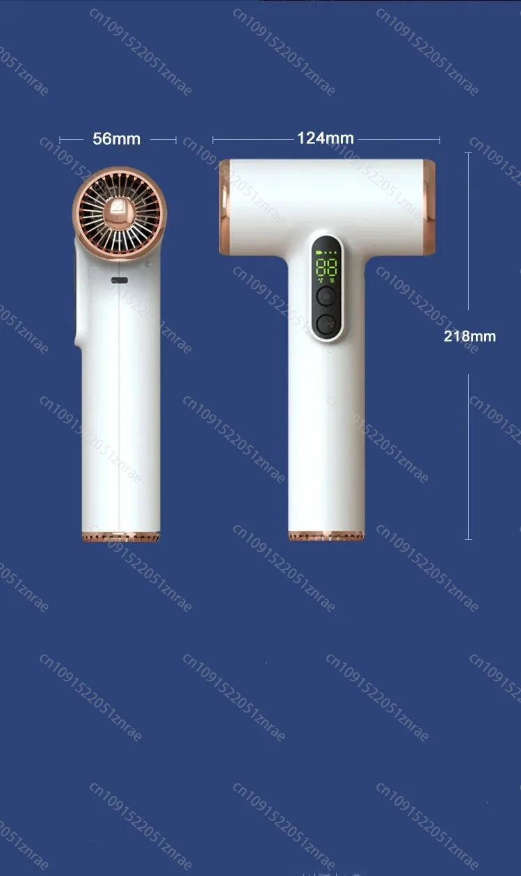 Secador de cabelo sem fio USB sem fio portátil