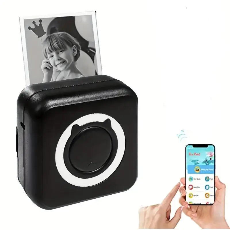 Mini Impressora Térmica Bluetooth – Sem Tinta, Para Etiquetas e Fotos