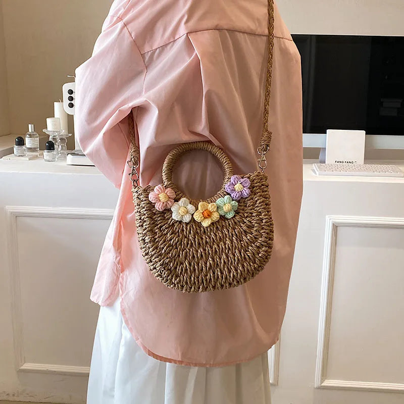 Bolsa Redonda de Palha