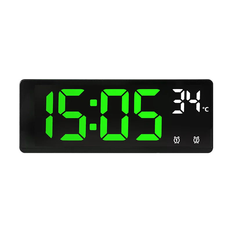 Relógio de Mesa Despertador Digital Portátil de Mesa Temperatura Grande Display