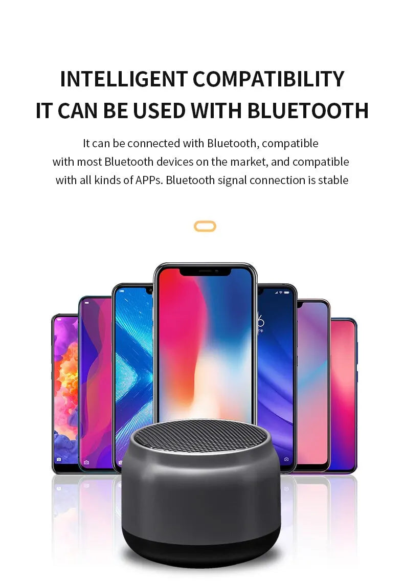 Alto-falante Bluetooth Portátil – Som Estéreo com Graves Potentes e Carregamento USB