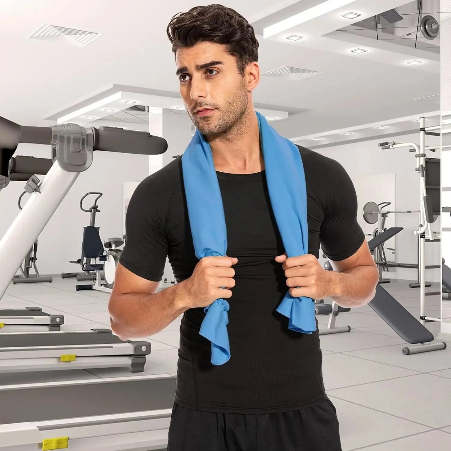 Toalha Esportiva de Microfibra Ultra-Absorvente