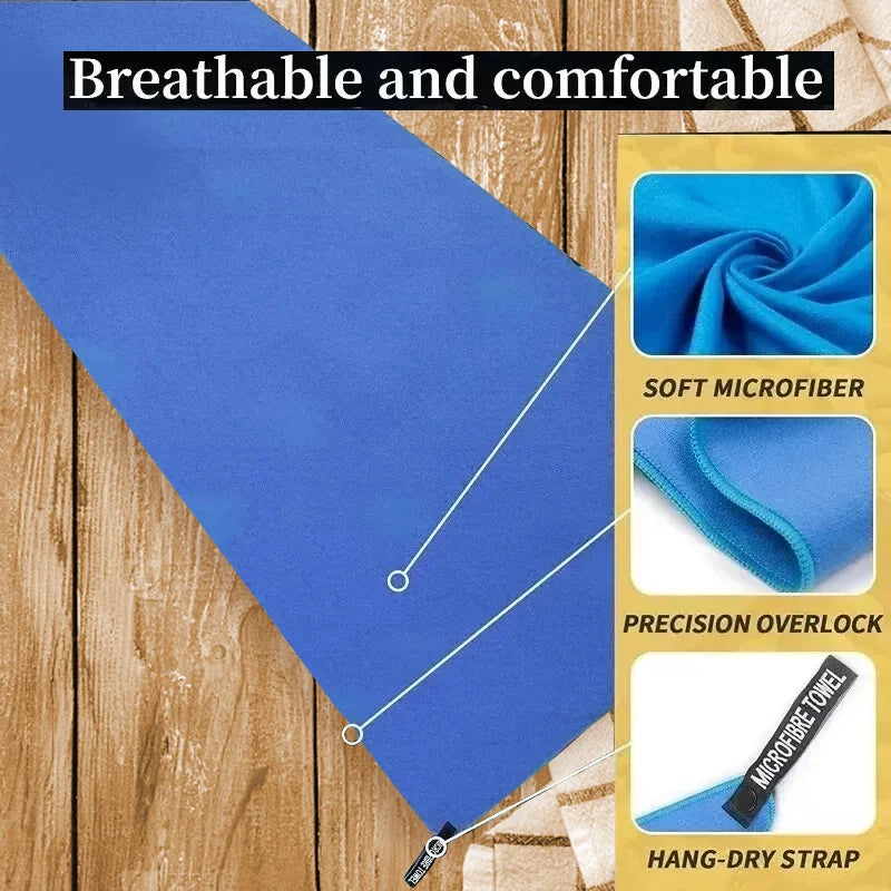 Toalha Esportiva Microfibra de Secagem Rápida 40x80 cm
