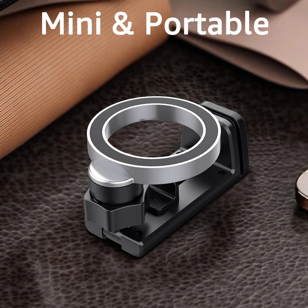 Suporte Magnético Portátil para Celular – Clip de Mesa Compatível com MagSafe