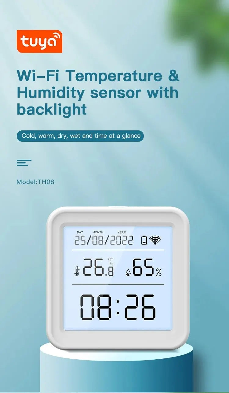 Termômetro Inteligente Sensor Umidade Wi-Fi