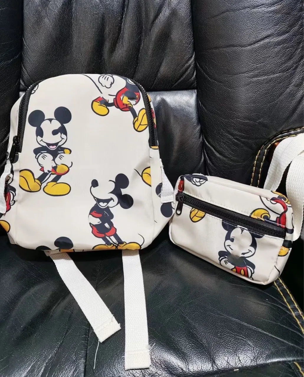 Mochila Nylon Infantil Disney Mickey Mouse